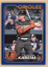 2024 Topps Series 2 -  Royal Blue #394 Heston Kjerstad (RC) - Baltimore Orioles