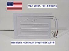 Freezer Roll Bond Aluminium Evaporator 14x10" (350x250mm) 1/4" Side tube