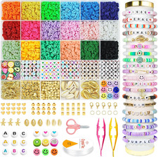 Back to School Supplies - 5300 Clay Beads Bracelet Making Kit,Arts and Crafts fo