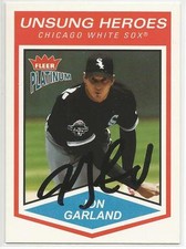 JON GARLAND Autographed Signed 2004 Fleer Platinum card #162 Chicago White Sox