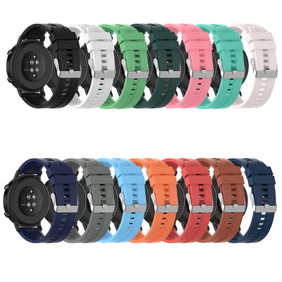 Silicone Watch Strap Band for Huawei watch GT 2 Samsung Galaxy Watch Active 2