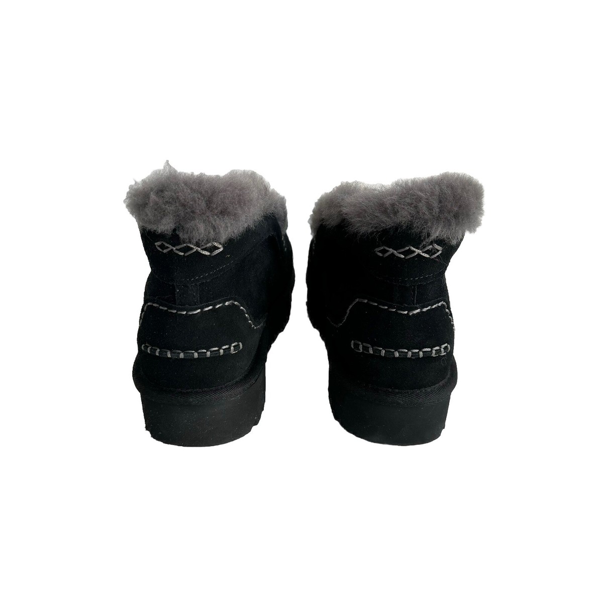 UGG WOMEN ANSLEY PARC BLACK SUEDE PLATFORM SHOES US 10 / EU 41