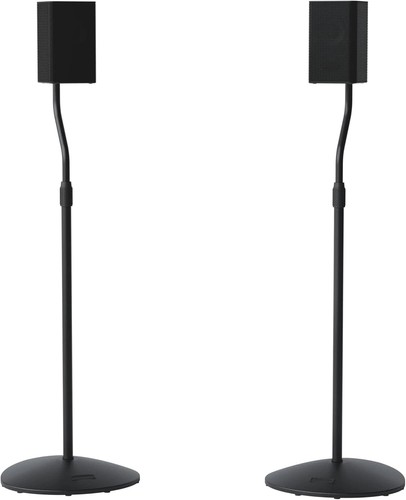 Sanus Adjustable Height Speaker Stand - Extends 28" to 38" - Holds Satellite & S