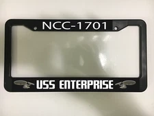 NCC-1701 USS Enterprise Star Trek Nasa Space Sci-Fi  Car License Plate Frame