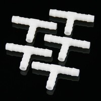 Benzinschlauchverbinder T- Form 6Mm Weiß Schlauchverbinder 5 StüCk