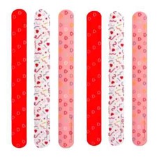 SLAP BRACELETS Set 6 Girls Birthday Party Favors Hearts Friends Love by Spritz