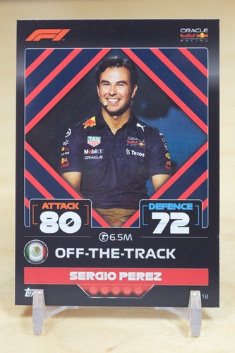 2022 Topps F1 Turbo Attax Base #18 Off The Track - Sergio Perez - Bild 1 von 2