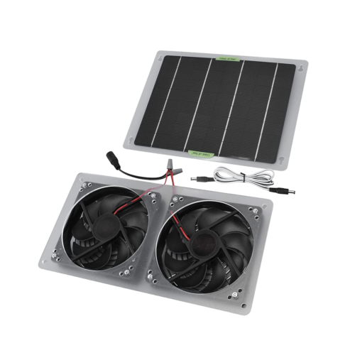 100W Solar Panel Fan Ventilator Exhaust Fan Kit for Greenhouse Shed Chicken CoJS - Picture 21 of 22