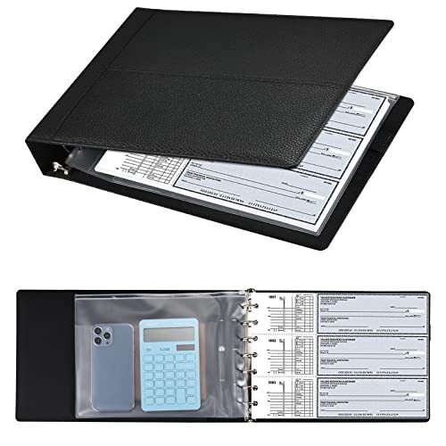 Porta cheques para carpetas de cheques comerciales de 7 anillas ...