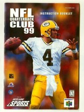NFL Quarterback Club 99 Nintendo 64, 1998 Original Instruction Booklet Manual 
