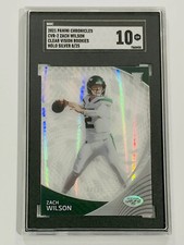 2021 Chronciles Zach Wilson Clear Vision RC SGC 10 Gem Mint Holo Silver /25