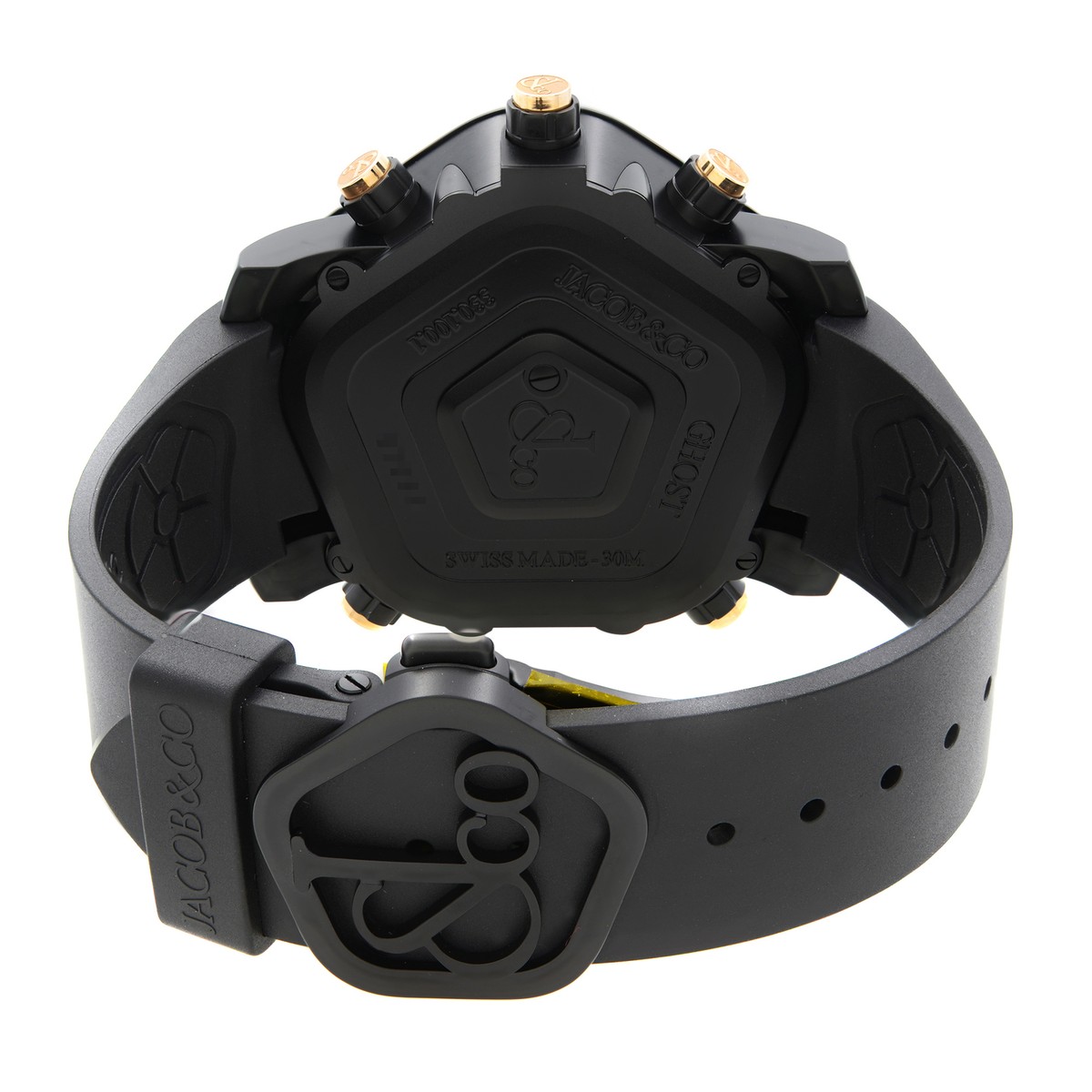 Jacob & Co. Ghost Steel Black PVD Quartz Mens Watch GH100.14