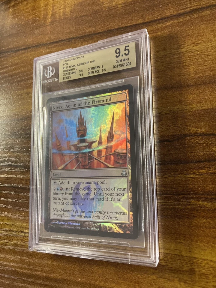 MTG✨NIVIX, AERIE OF THE FIREMIND FOIL✨Guildpact BGS 9.5 GEM MINT UCMN Land 2006 - Image 4 of 4