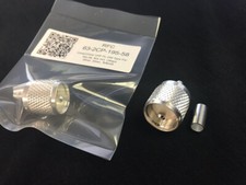 10 Silver Teflon  PL-259 Connectors Double Crimp RG-58 RG-141 LMR-195