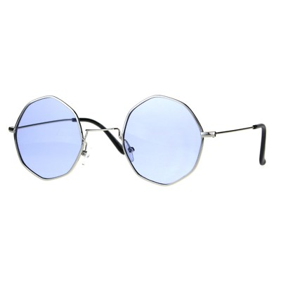 Vintage Octagonal Sunglasses UV400 Polycarbonate Frame Unisex Round Octagon Shape Sunglasses Vintage Thin Metal Fashion  main image 3