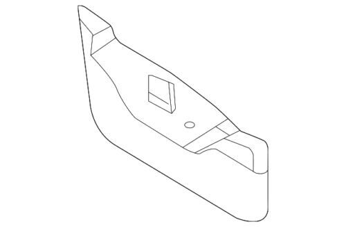 Extensión del deflector del guardabarros trasero izquierdo para Ford MKX 2011-2015 (N/P BT4Z-16185-B)