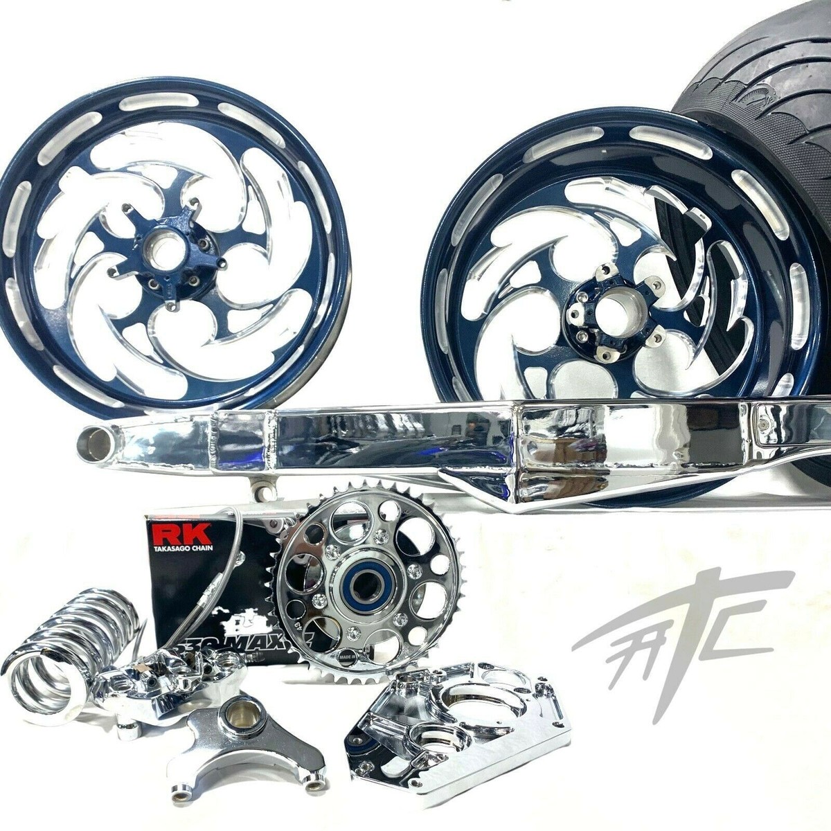 330 OSD FATTIRE KIT MISTY MIDNIGHT SHREDDER CHROME ARM 12-22