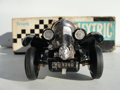 SCALEXTRIC 1960'S BENTLEY BLACK #8 C64 1:32 SLOT USED BOXED - Picture 3 of 11