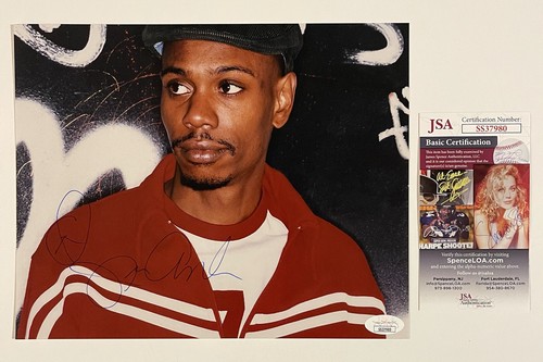 DAVE CHAPPELLE SIGNED 8X10 PHOTO COMEDIAN JSA COA - Imagen 1 de 3