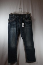 Montero Western Premium Heavy Stitch Modern Bootcut Jeans MT-4617 Med Blue 38X30