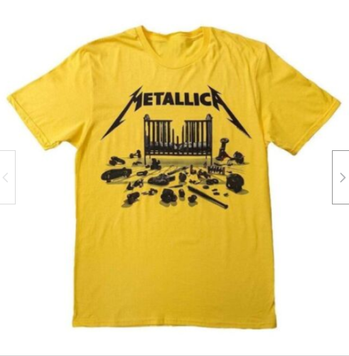 Metallica 72 Seasons Simplified Cover Yellow Cotton T-Shirt