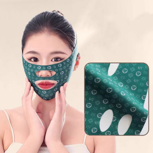 Face V-line Slimming Mask Belt Strap Double Chin Lifting Cheek Firming Band Lift - Picture 1 of 14