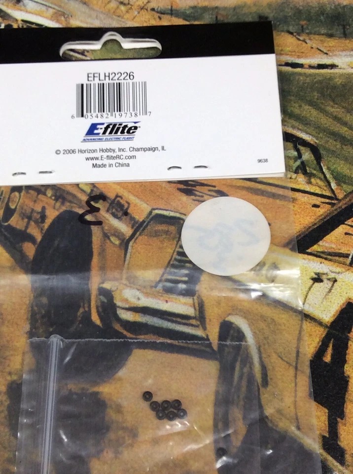 E-FLITE EFLH2226 = DAMPENER / CANOPY O-RINGS : BMCX / MSR (NEW) - Image 2 of 2