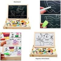Babyhugs Kids Wooden Toy Magnetic Double Sided Drawing Whiteboard Blackboard - Babyhugs Kids Wooden Toy Magnetic Double Sided Drawing Whiteboard Blackboard -