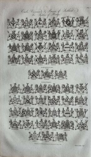 1789 Datierter Aufdruck Earl Viscounts & Barone Schottland Peerage Banff Elibank - Bild 1 von 6