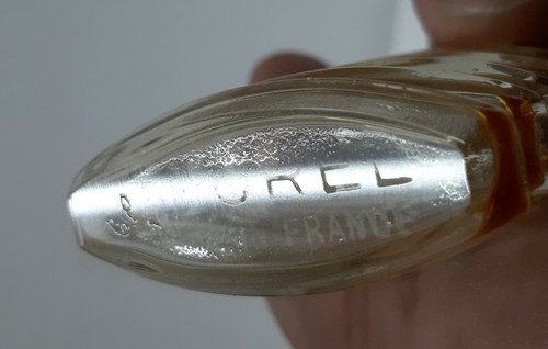 VINTAGE ANTIQUE CRYSTAL DUKE OF KENT FLOREL PERFUME BOTTLE PARIS FRANCE c1945s - Picture 5 of 5