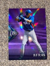 2014 BOWMAN PLATINUM CHROME PROSPECTS PURPLE REFRACTOR #BPCP92 JAIRO BERAS RC