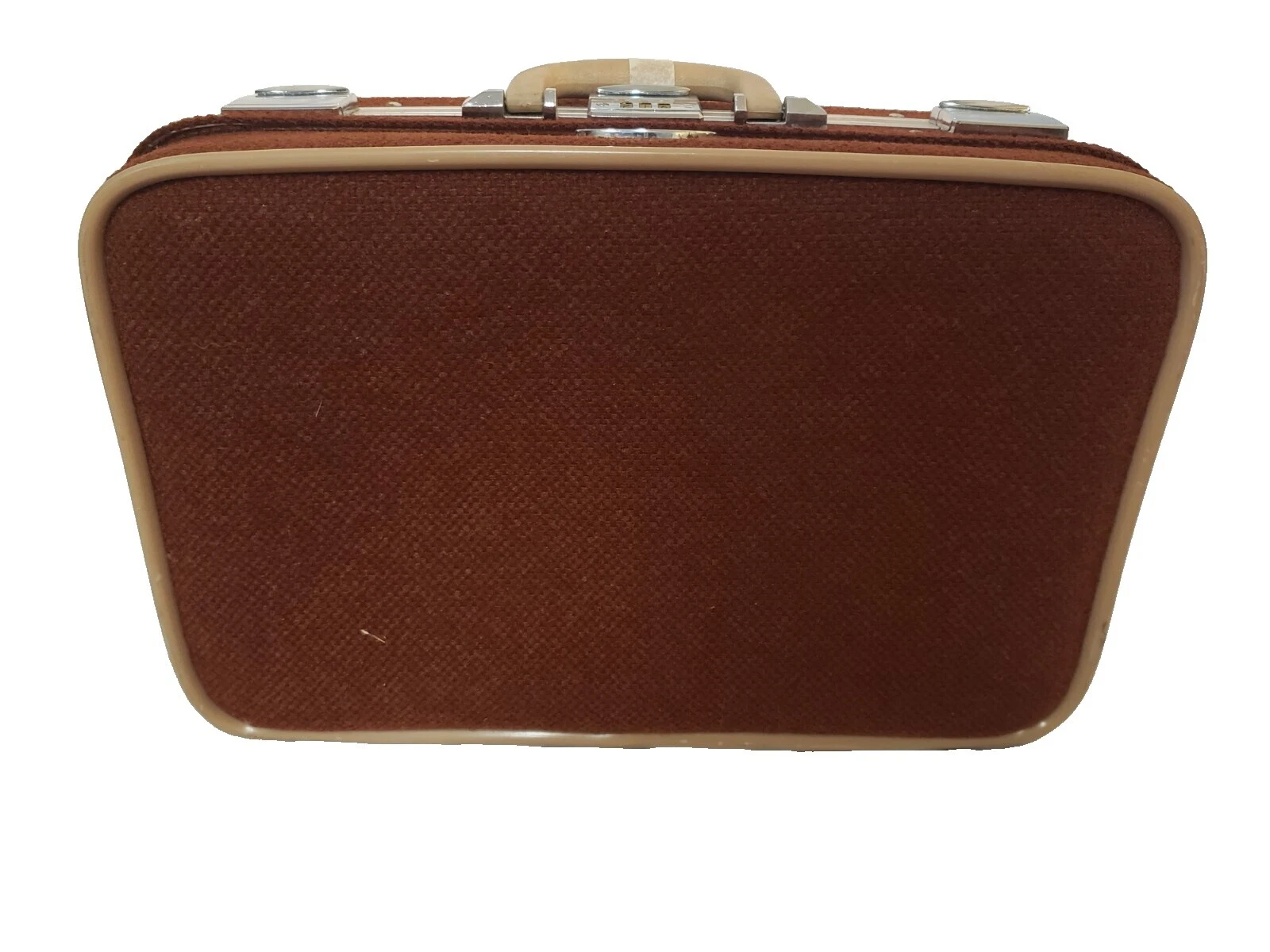 Maletas Vintage 1970s Marrón Accesorios de Viaje