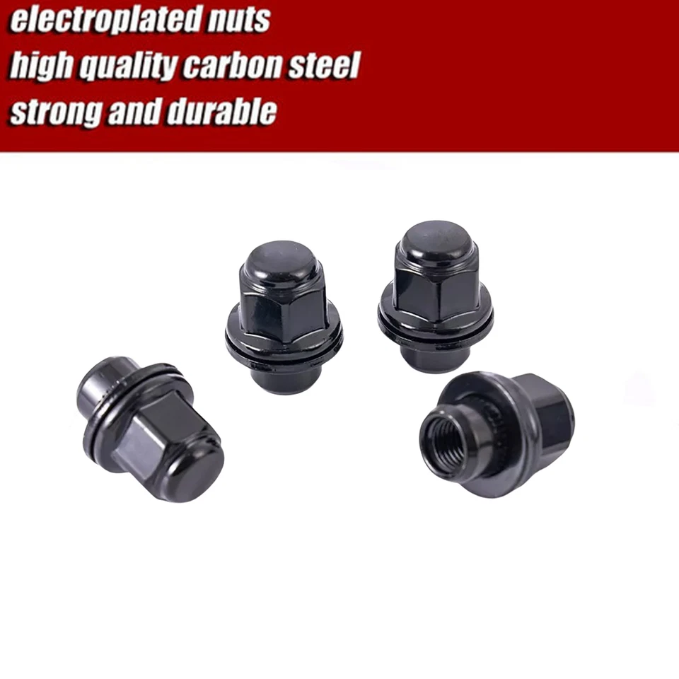 Tuercas negras de 20 piezas estilo de fábrica OEM 12X1,5 para Mitsubishi ASX Eclipse Lancer Foto 3 de 4