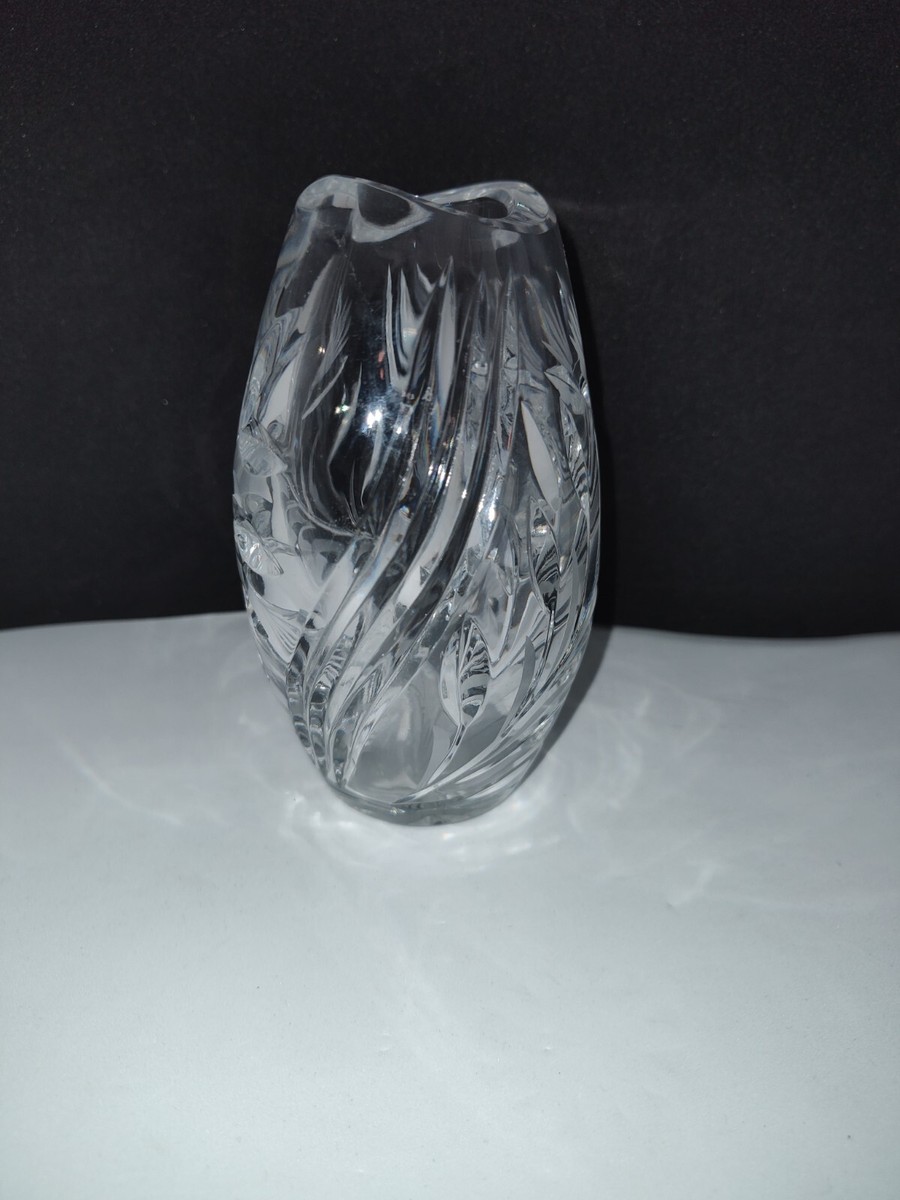 花瓶　ドイツ　hamburg　Echt Bleikristall Vintage NACHTMANN BLEIKRISTALL German Clear Cut 24% Lead Crystal