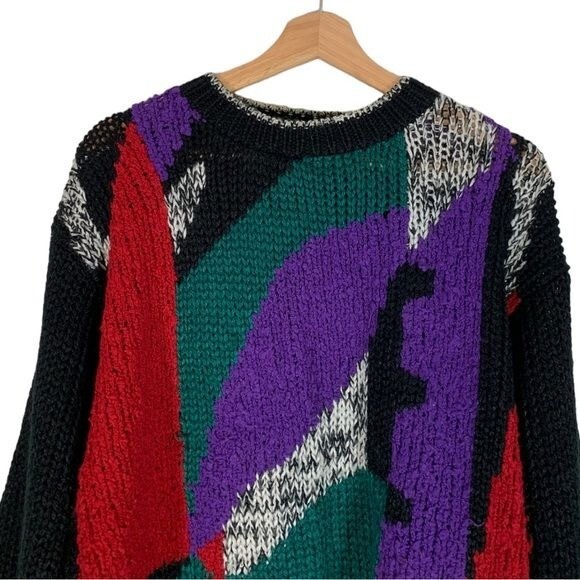 Vintage Oakton Mens Sweater Size Small Crew Neck Knit Retro 80s