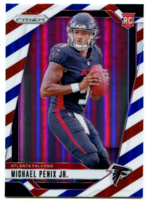 2024 Panini Prizm Michael Penix Jr. Red White Blue Prizm Rookie