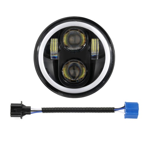 4PCS 5.75" 5-3/4 LED Headlights Hi/Lo Beam Angle Eyes for Chevy Impala El Camino - Foto 3 di 12