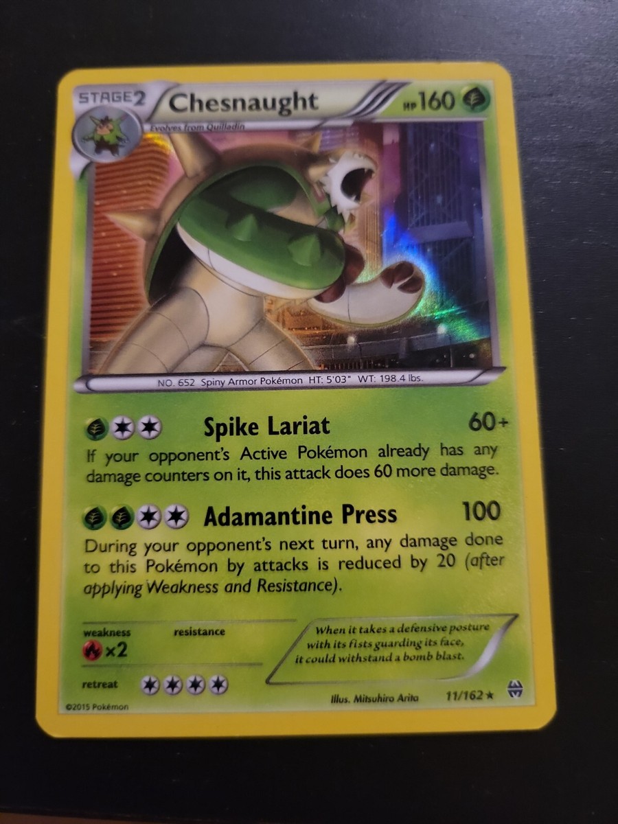chesnaught break pokemon card value - XY Promo Retreat cost pokemon cards chesnaught - Chesnaught-Break