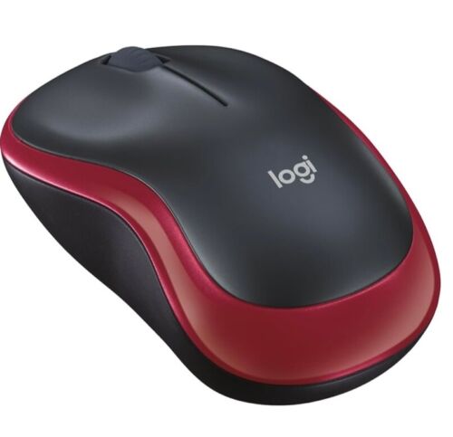 M185 Logitech Wireless Mouse - Plug And Play - Red - Brand New