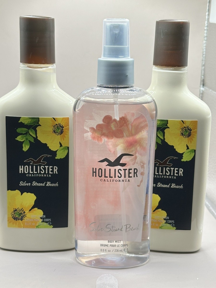 Hollister SILVER STRAND BEACH Mist 2x Lotion NEW