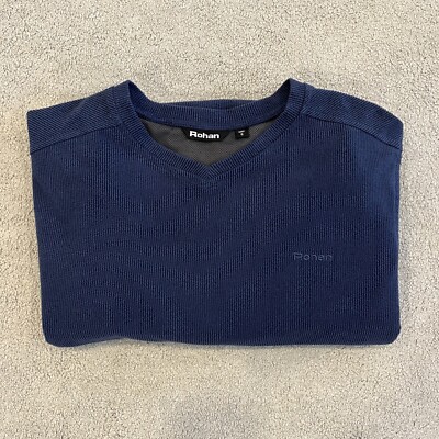 Pull Polaire Homme Rohan Microrib Stowaway - 1/4 Zip - Taille S - Bleu - Voyage