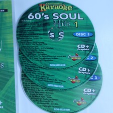 60's SOUL HITS 1Chartbuster Vol-5022 KARAOKE 3 CD G NEW DISCS in WHITE SLEEVES