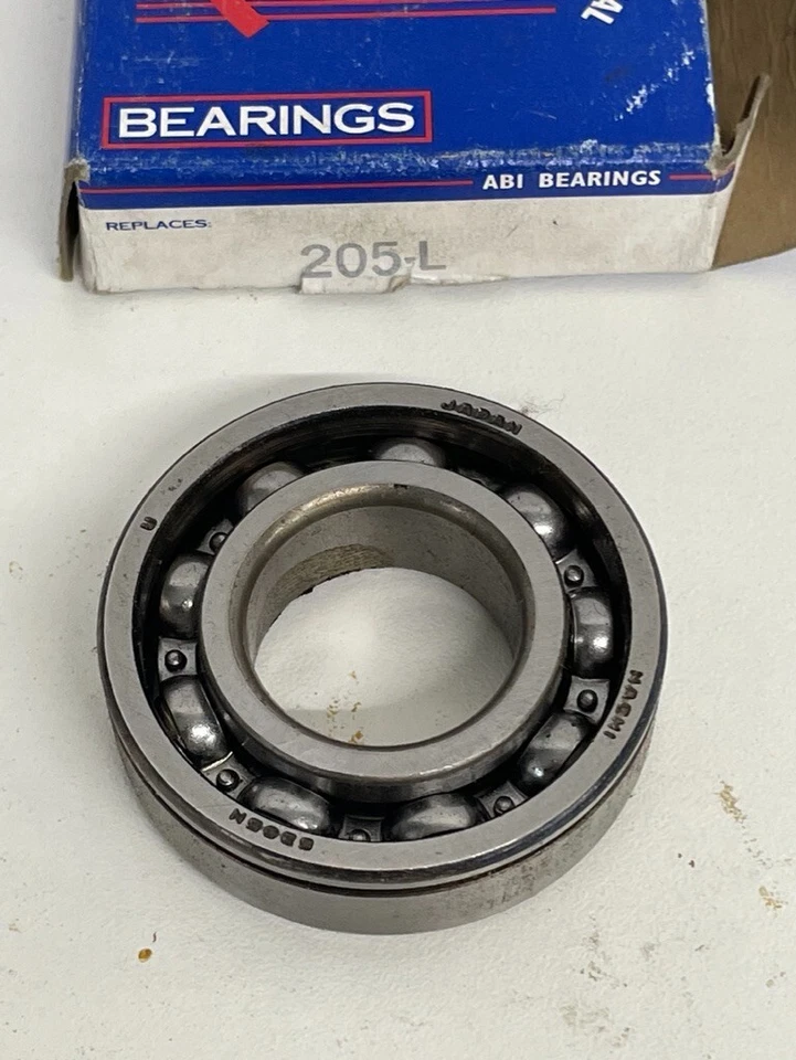 Cojinete del eje de entrada de la transmisión manual de la marca ABI 205L xref. Nacional # 205-L Foto 3 de 4