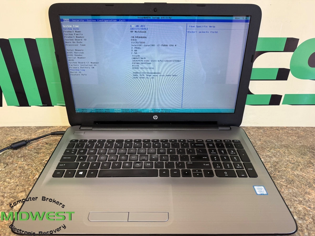 HP Intel Core i7 7th Gen. PC Laptops & Netbooks 1 TB SSD Capacity