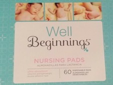 Well Beginnings Nursing Pads 60 Ct Ultra Absorbent Ultra Thin Lightweight