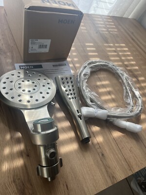Moen 220C3BN Verso Rain + Hand Shower Combo Pack in Brushed Nickel