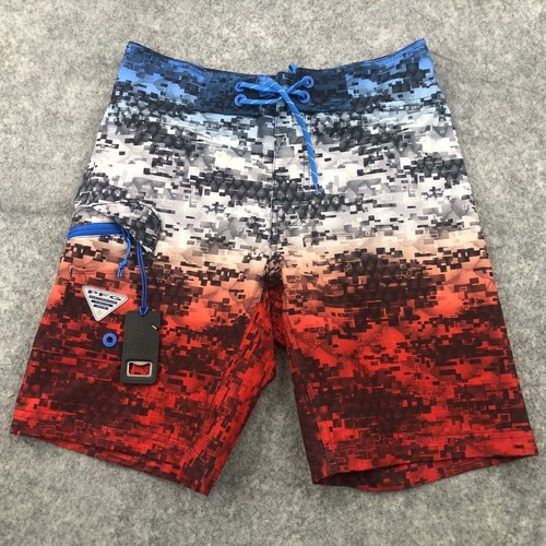 Columbia PFG Shorts Mens 28 Geometric 