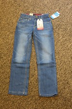 New Levi's 514 Straight Fit Boys Performance Jeans - Size 8 Regular - 24 x 25