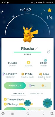 Pokemon Trade GO - Shiny Pikachu Sun Crown Go Fest 2024