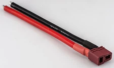 10CM Female T-Plug / T-Connector (Deans Style) w/ EasyGrip & 12awg Silicon Wire